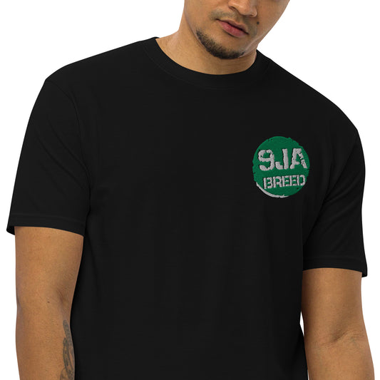 Men’s premium heavyweight tee 9ja Breed Embroidery
