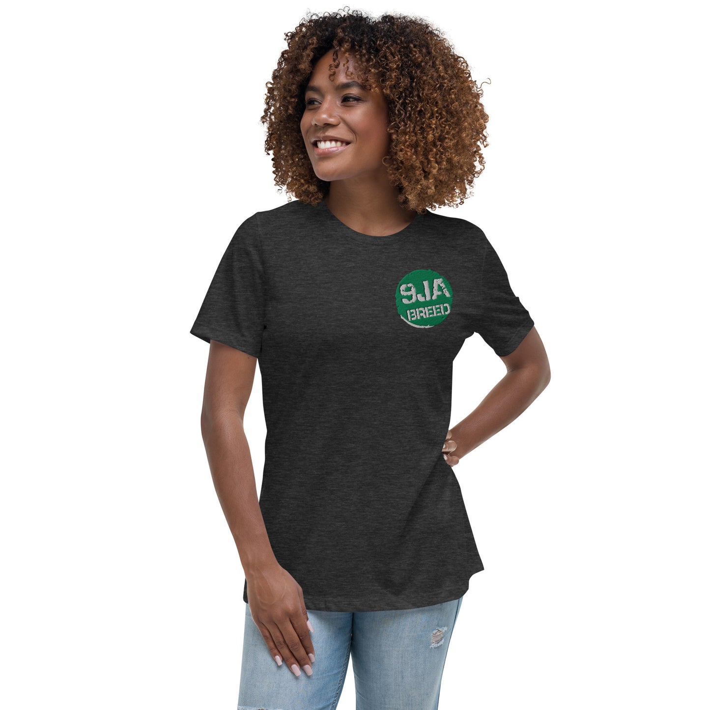 Embroidered Women's Relaxed T-Shirt 9ja Breed