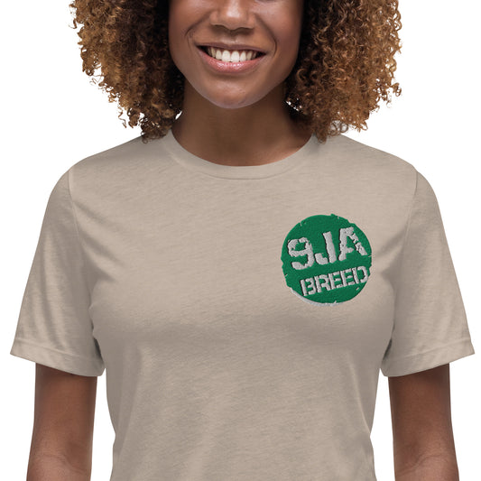 Embroidered Women's Relaxed T-Shirt 9ja Breed